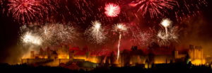 Carcassonne - feu artifice du 14 Juillet