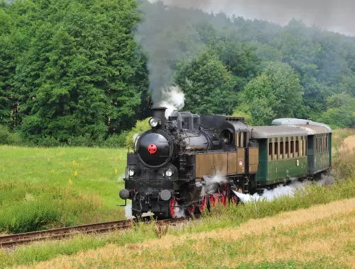 jardin des Martels / locomotive train vapeur