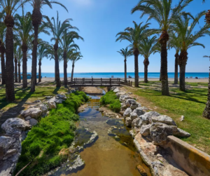 accès sur la plage de Torremolinos à Malaga