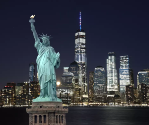 New York City et statue de la Liberté